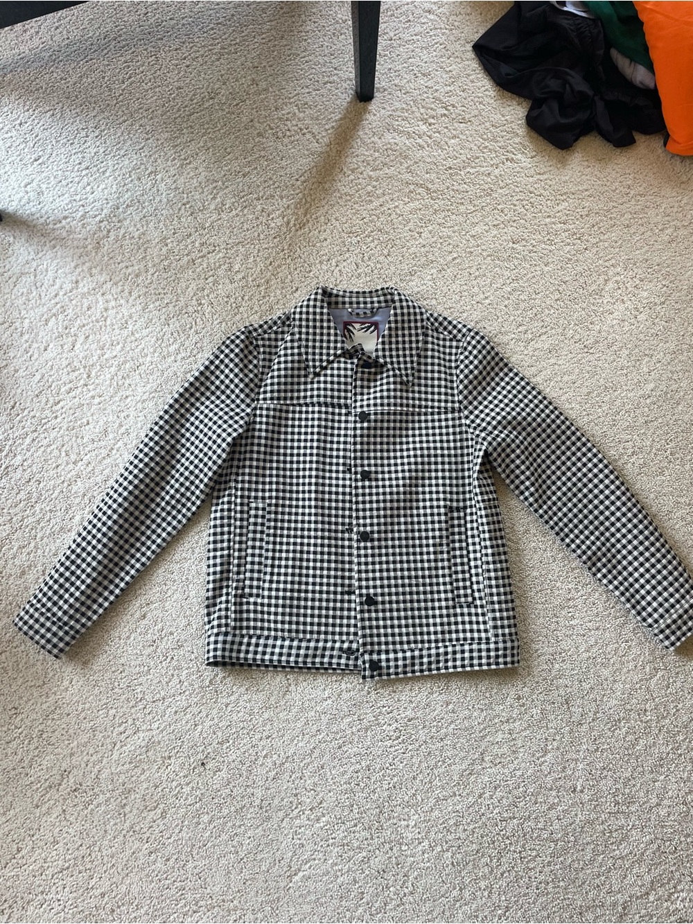 Scotch & Soda Black and White Gingham Jacket